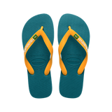 Kids Brasil Logo Flip Flops