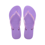 Slim Logo Metallic Flip Flops