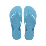 Slim Logo Metallic Flip Flops