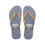 Slim Glitter Stripes Flip Flops