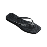 Slim Square Velvet Flip Flop