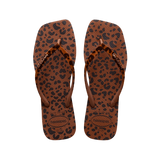 Slim Square Velvet Flip Flop