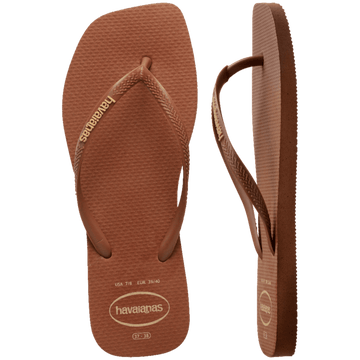 Slim Square Logo Pop Up Flip Flops