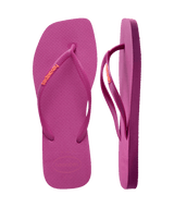 Slim Square Logo Pop Up Flip Flops